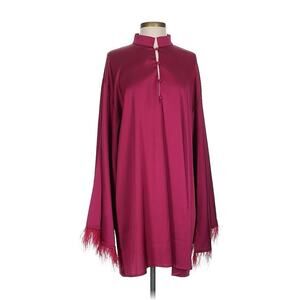 NWT marie by victoria dunn feather dress Raspberry Red Kaftan XS